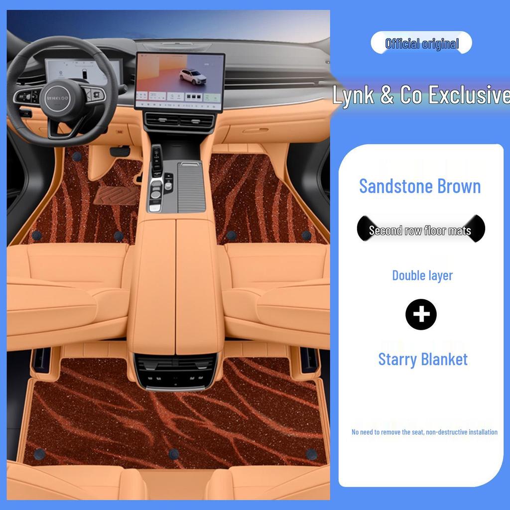 Экологичные кожаные автомобильные коврики Lynk & Co 09 - Всестороннее защита салона