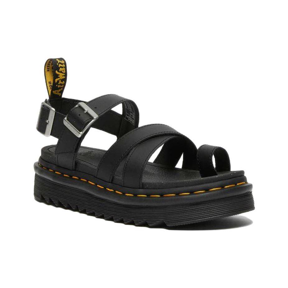 Dr. Martens  Avry Hydro Leather Strap Sandal Black Women Sneakers 27345001