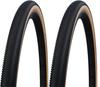 Комплект из 2 шин SCHWALBE ALLROUND 700c Tubeless Easy Performance Line ADDIX Classic G-ONE (ТЛЭ) (700x40c (40-622, 28x1.50), Боковая стенка) [Использовал]