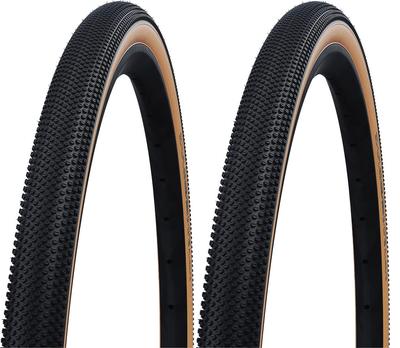 Комплект из 2 шин SCHWALBE ALLROUND 700c Tubeless Easy Performance Line ADDIX Classic G-ONE (ТЛЭ) (700x40c (40-622, 28x1.50), Боковая стенка) [Использовал]