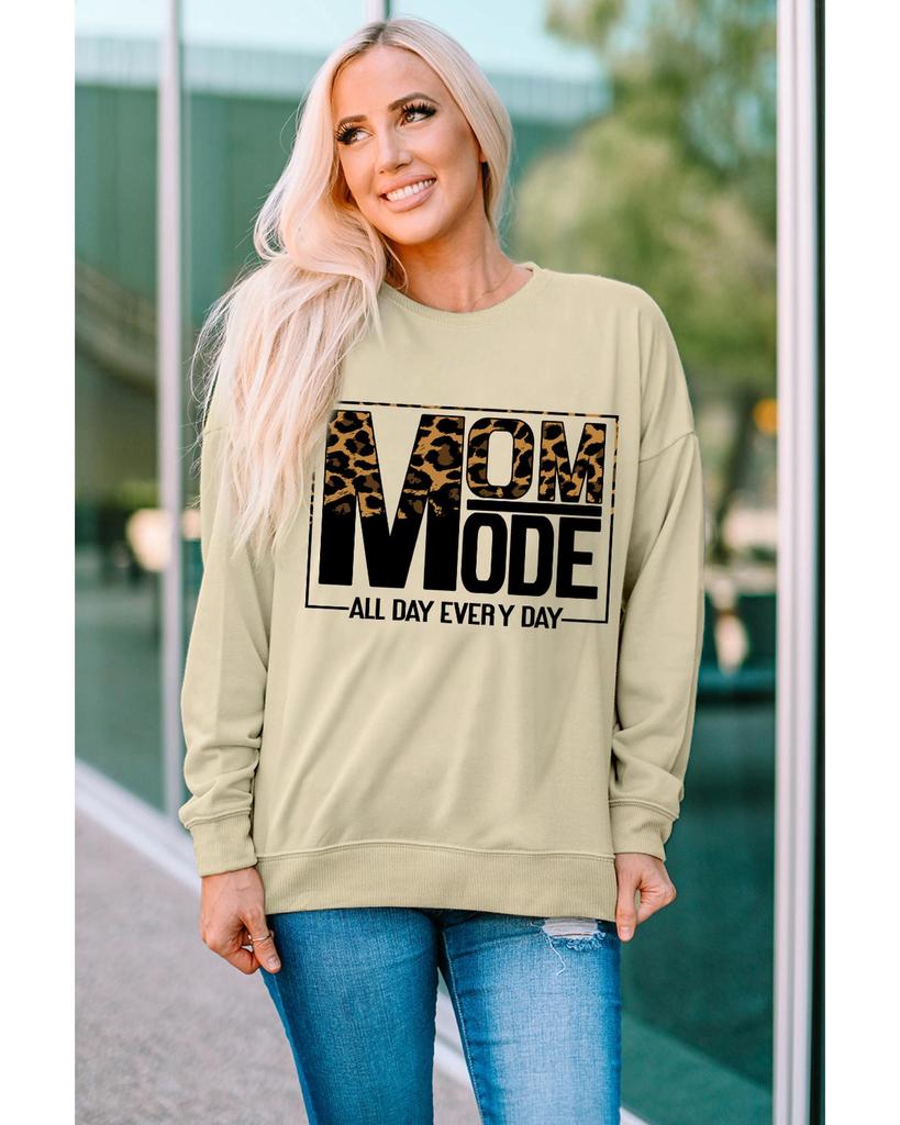 Azura Exchange Толстовка с длинным рукавом с леопардовым принтом