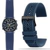 Fluoro Rubber Watch Strap For Citizen Blue Angel AT8020 First Generation Watchband AT8020-54L Waterproof Watch Band Accessories