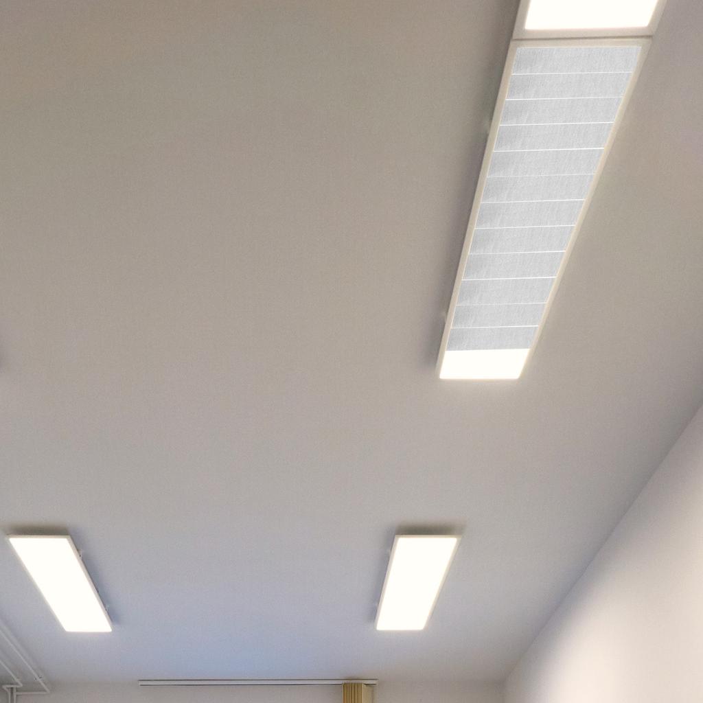 Ceiling Light Diffuser Cover 2M Strip Office Lamp Shade Anti Dazzle Fire Resistant High Temperature Safe for Meeting Room Work