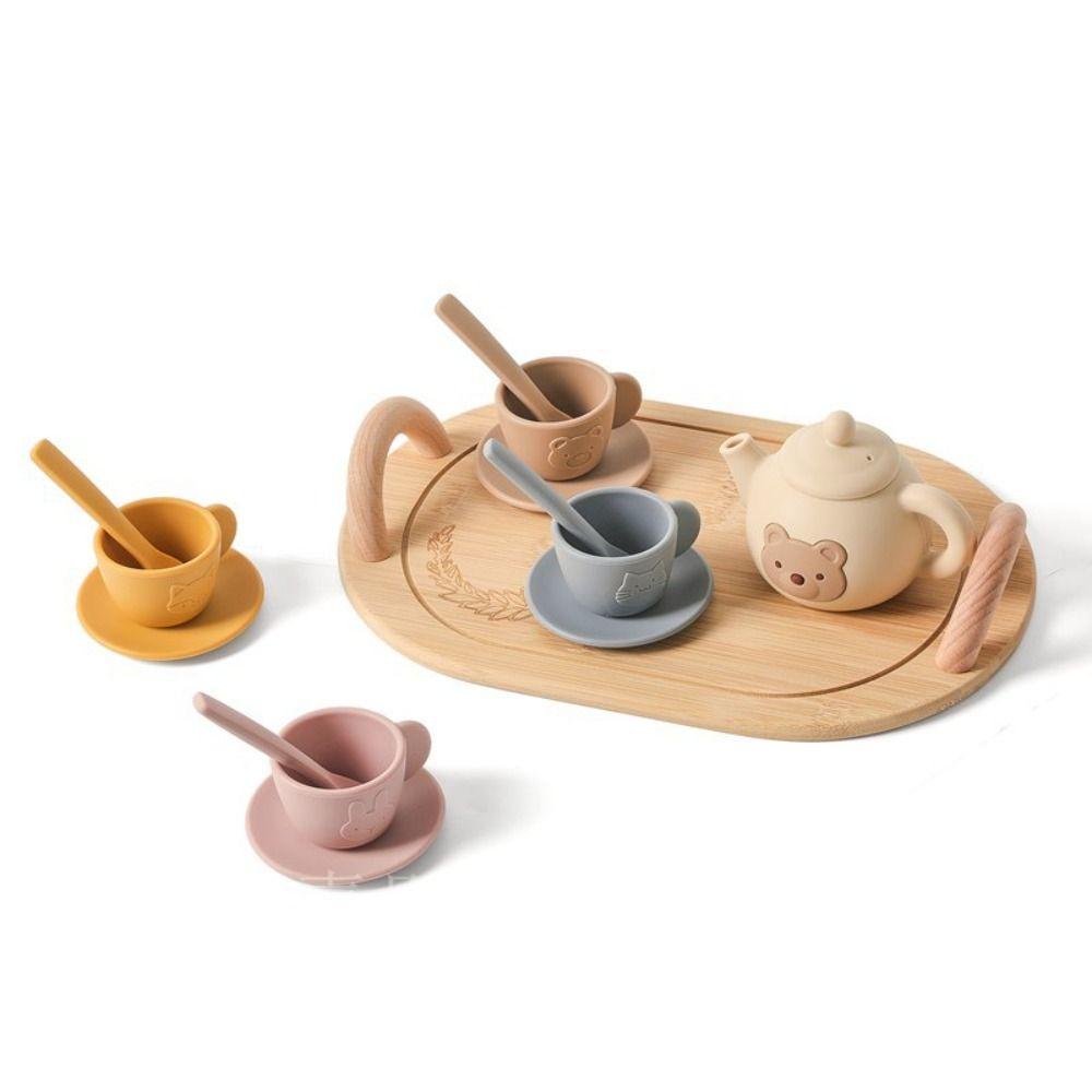 Simulation Pretend Play Kitchen Set Early Educational Tea Set Play Toy Party Favor Gift