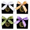 10-Pack Islamic Party Bags 2025 Paper Gift Bag DIY Supplies Eid Mubarak Elegant Candy Box Set Mini with Ribbons