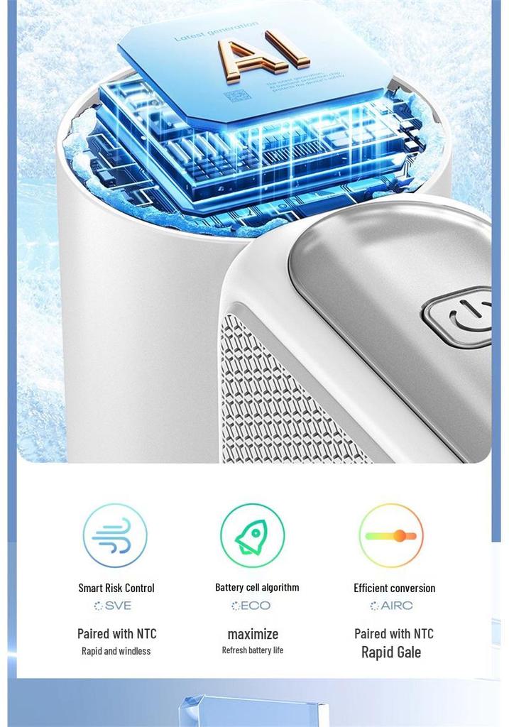 2025 Turbo Mini Handheld Fan: High-Speed, USB Rechargeable, Long Battery Life, Portable & Powerful for Outdoor Use