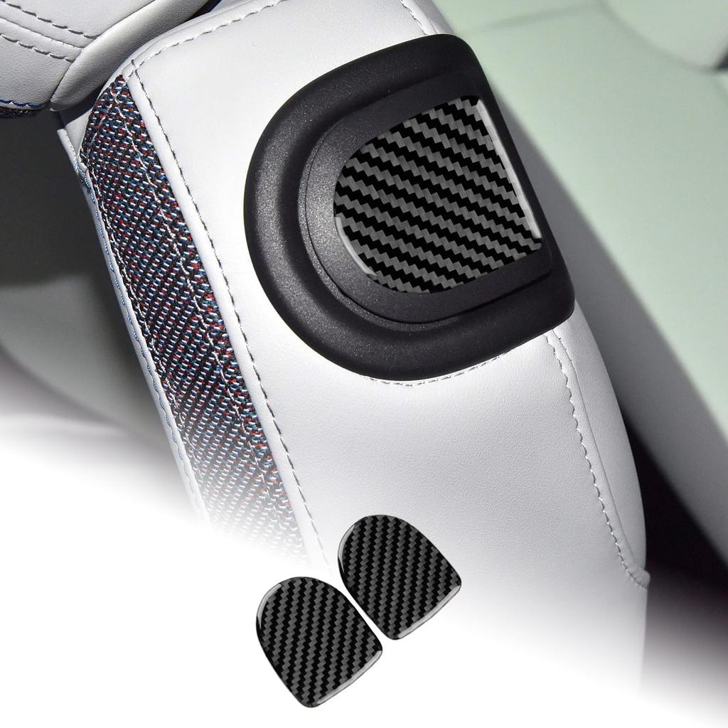 AIRSPEED Carbon Fiber Interior Accessories for Mini Cooper F66 F67 Car Seat Back Handle Decorative Cover Stylish Interior Tape Included 2024-2025,