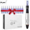 Dr.Pen A1C Electric Micro Needling Pen Skin Care Kit Tools Derma Pen Mesotherapy Auto Micro Needle Therapy Beauty Device With Extra 10Pcs Cartridges