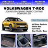 Для Volkswagen T-ROC - комплект звукоизолирующего тканевого покрытия Comfort - звукоизоляция и акустический контроль для тихой езды без шума