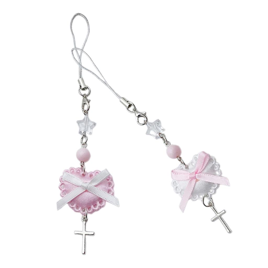 Стильный телефонный брелок-подвеска, уникальный брелок, милая телефонная цепочка, милый бант, кулон для телефона, подходит для телефона или рюкзака