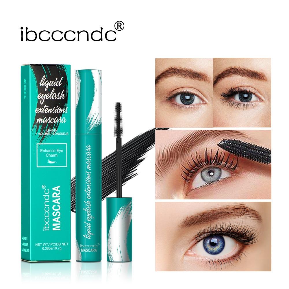 IBCCCNDC Новая тушь для ресниц, водостойкая, устойчивая к поту и против скручивания, тонкая, длинная, не цветет, зеленая тушь для ресниц