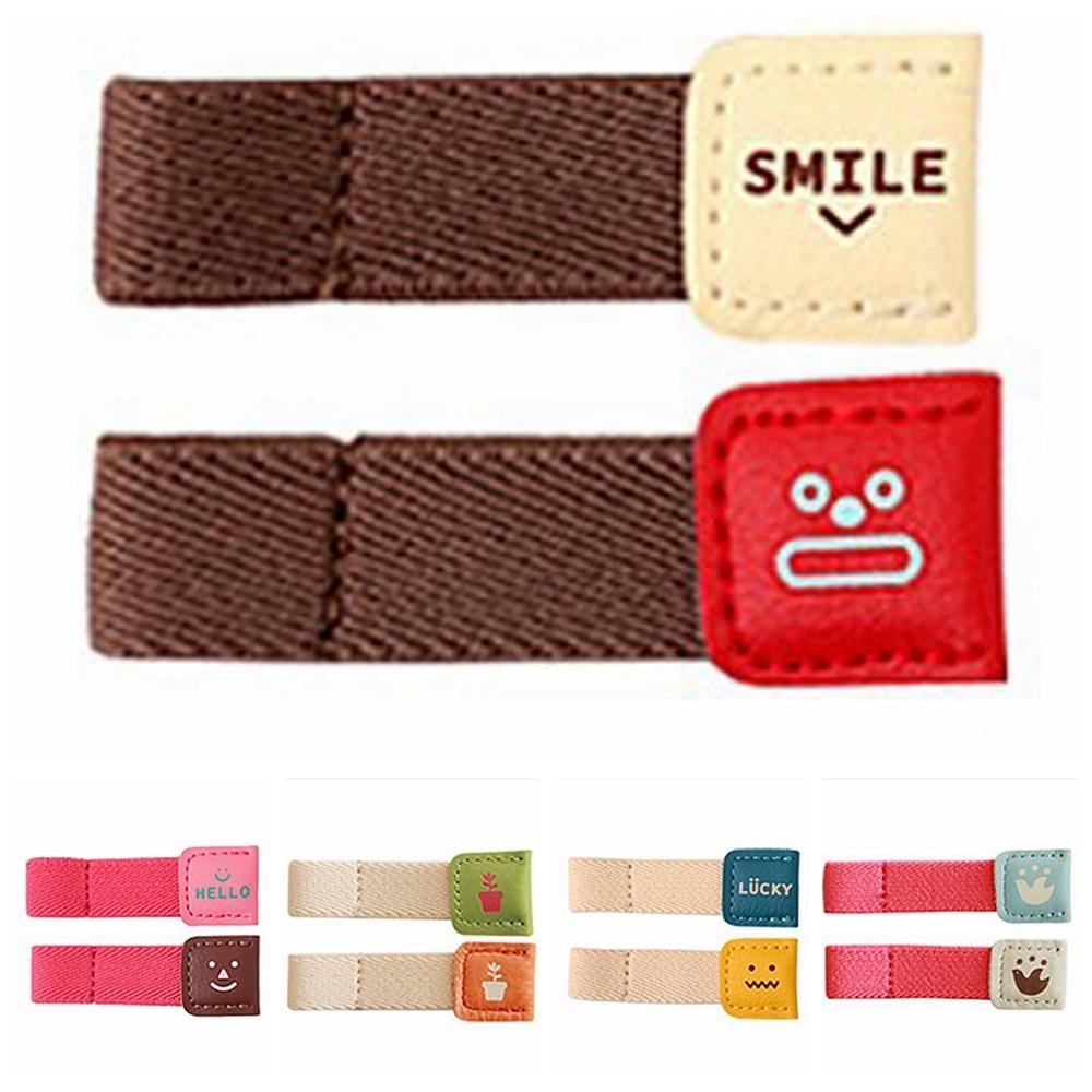 Cord Management Cord Winder Buckle Holder Storage Leather Cable Winder Vintage Cartoon Data Cable Organizers Desktop