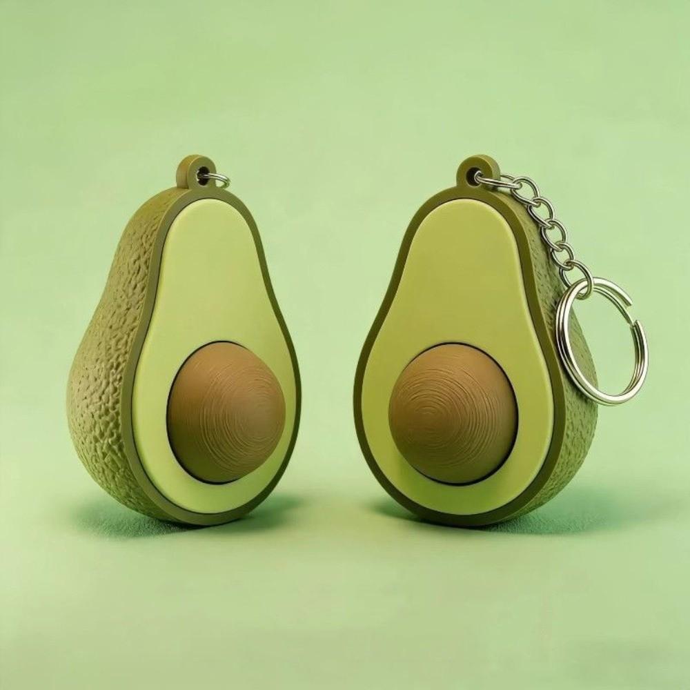 Calming Sensory Avocado Clicker Keychain Funny Finger Button Pendant New Bag Pendant Teens Adult