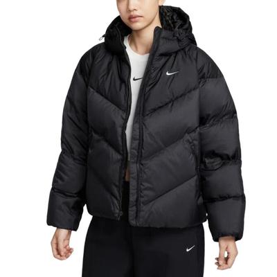 Nsw Sf Downfl Nk Wpfr Спортивная куртка-пуховик с капюшоном и молнией, с длинным рукавом, женская куртка HV5236-010