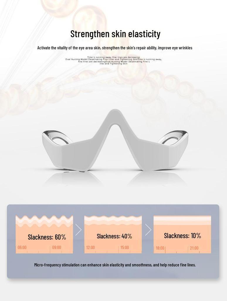 Массажер для кожи вокруг глаз EMS: Уменьшает темные круги и мешки под глазами