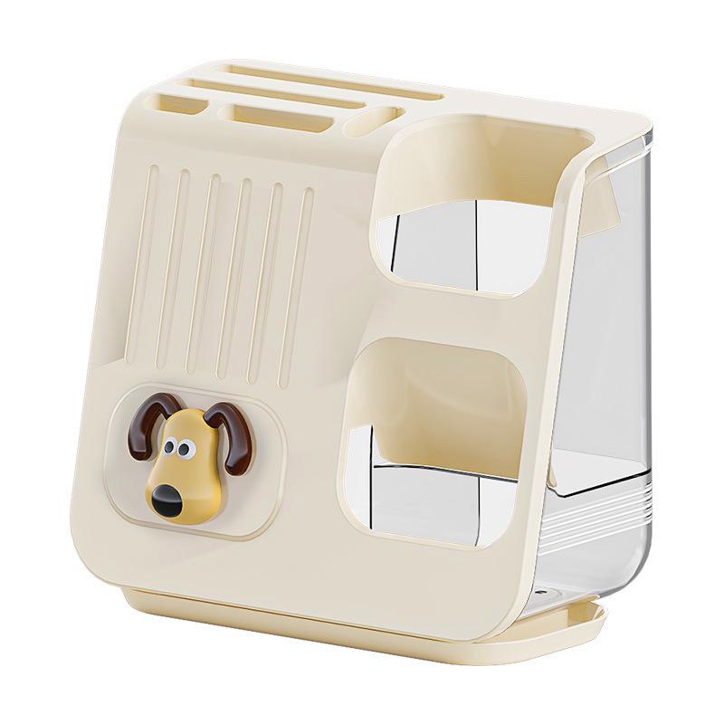 Многофункциональный настольный держатель для столовых приборов и сушилка с отделением для ножей и ложек