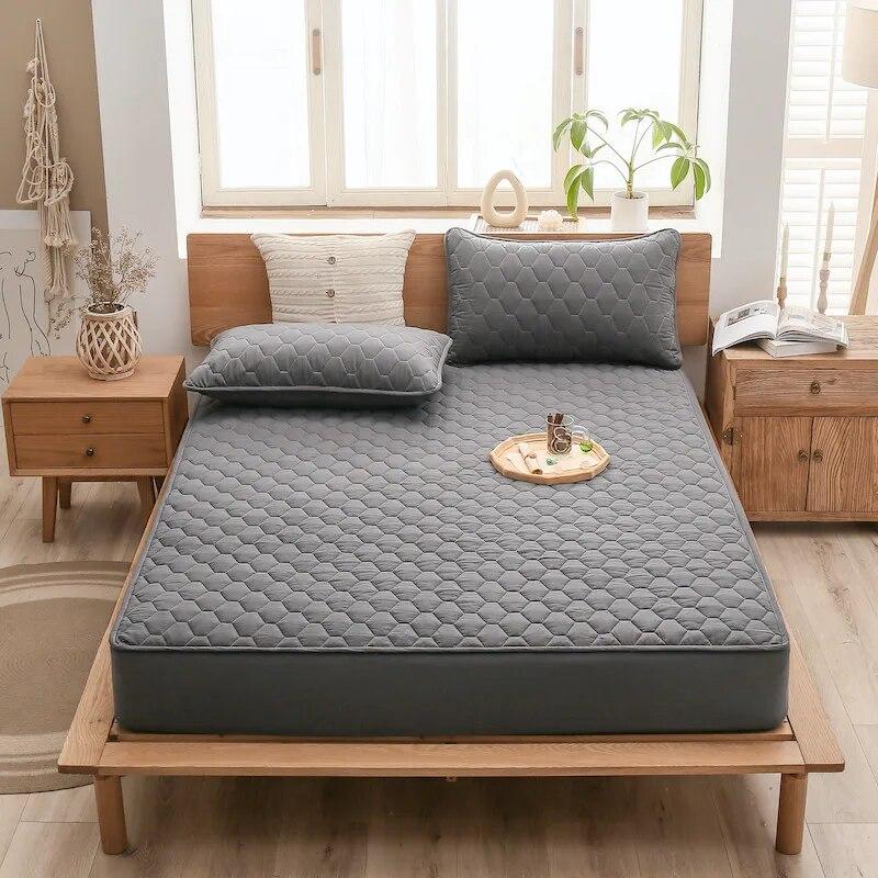 Водонепроницаемая простыня, защитный чехол для матраса, стеганый, толстый, удобный, дышащий, впитывающий пот, 90, 105, 120, 135, 160, 180, 200