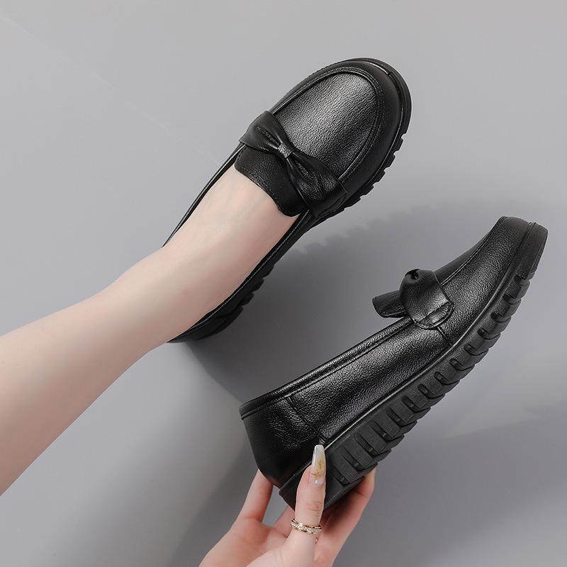[] Те же новые женские кожаные туфли из мягкой кожи нескользящие туфли для мам из мягкой кожи удобные мягкие женские туфли
