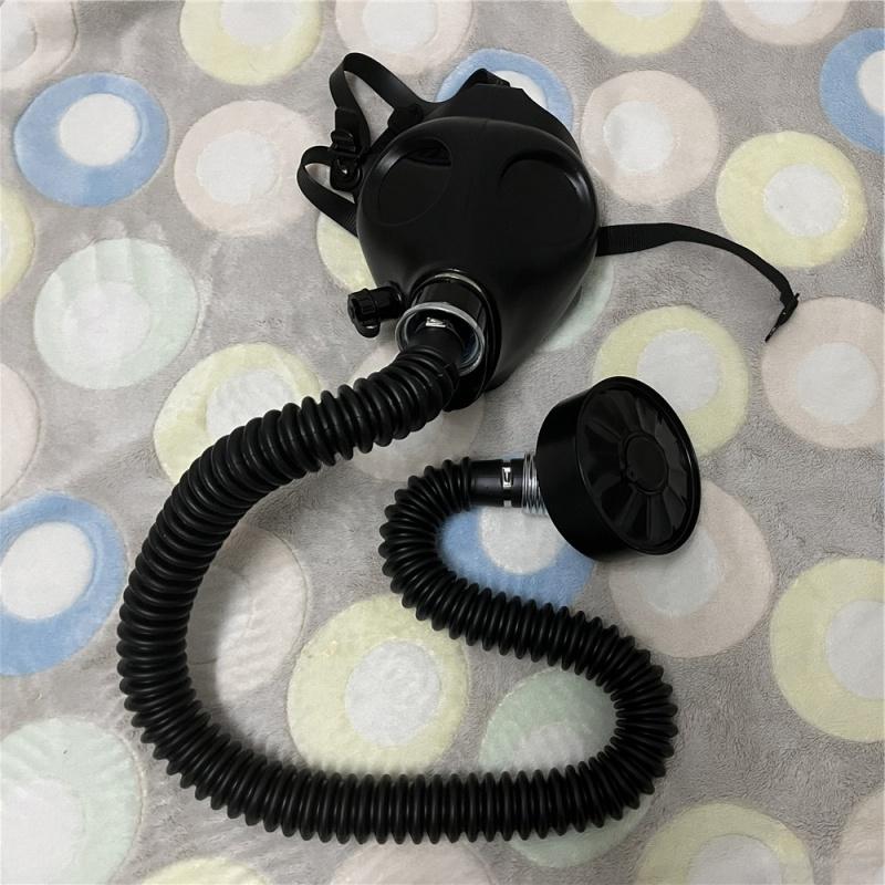 Половина лица, силикагель, противогаз, фетиш, латексный дыхательный мешок, резиновая трубка, аксессуар, модный головной убор SM Conquer, удушающий головной убор, косплей