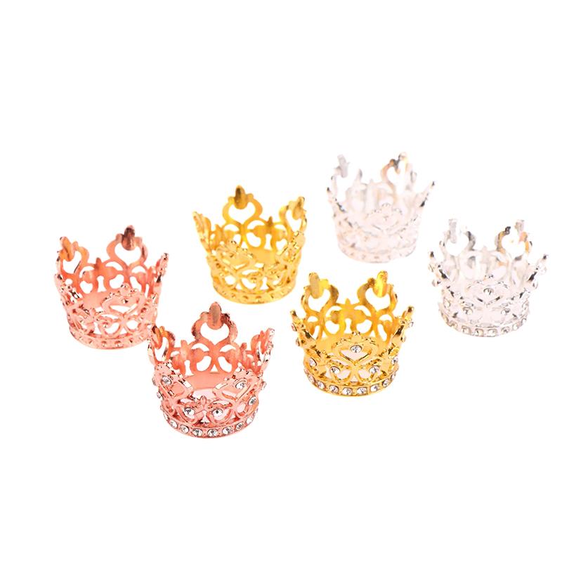 1/12 кукольный домик Мини принцесса Корона кукольный домик Моделирование Стразы Короны Маленькая тиара Кукольный дом Украшения Аксессуары