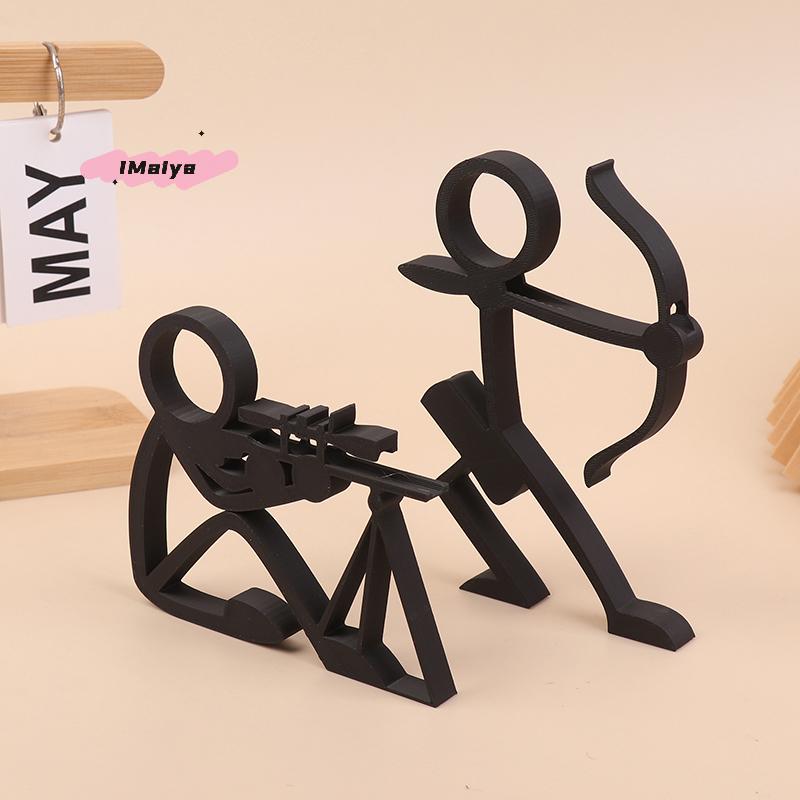 M-3D Печатные Фигурки-Палочки Держатели для Карандашей Подставки для Ручек Контейнеры для Ручек Настольные Украшения Канцелярские Настольные Скульптуры Подарки