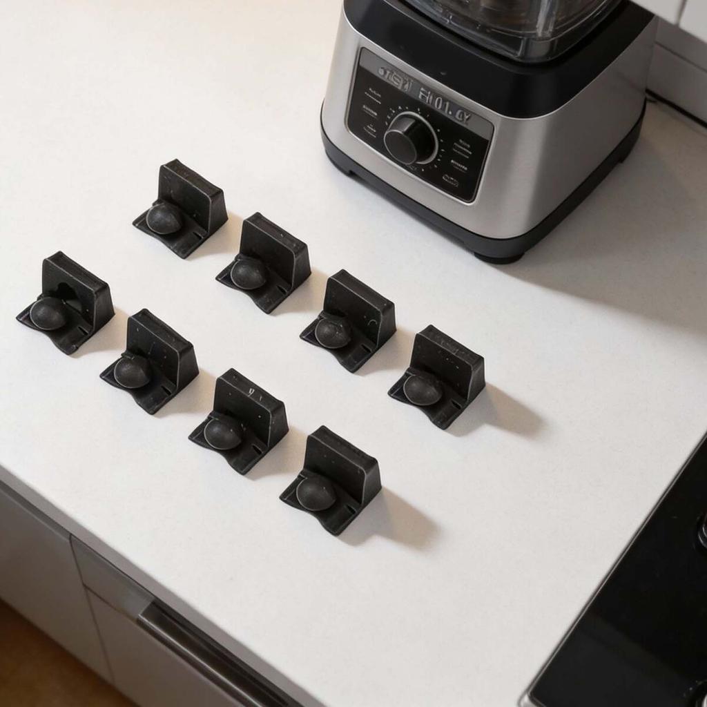 Silicone Bumper For Crispi Air Fryer For 4QT FN090 FN091 FN100 FN101 FN101GY FN103 - 8 Pack Heat Resistant Rubber Feet