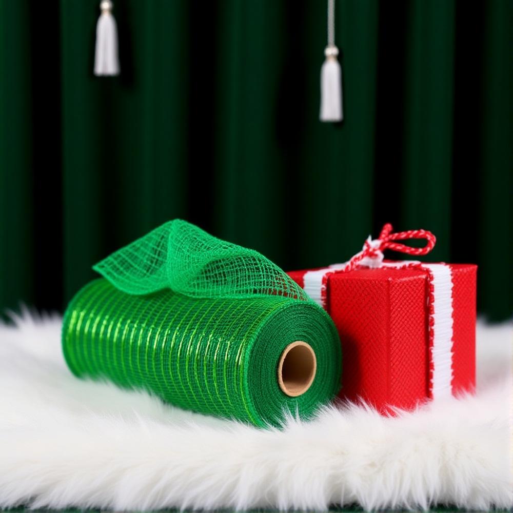 15cm 10yards Christmas Decoration Mesh Rolls For DIY Wreath Making Xmas Tree Ornament Net Ribbon Christmas New Year Party Gifts