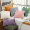 45x45cm Geometric Jacquard Plush Throw Pillow Covers for Couch Bed Sofa Farmhouse Neutral Solid Color Soft Cushion Covers JAF074