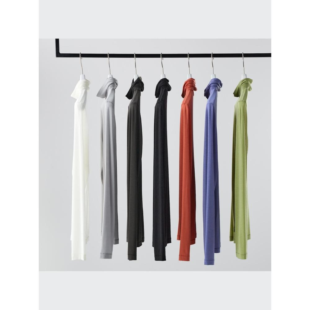 Uniqlo Футболка с высоким воротом HeaTTech Ultra LighT с длинным рукавом 