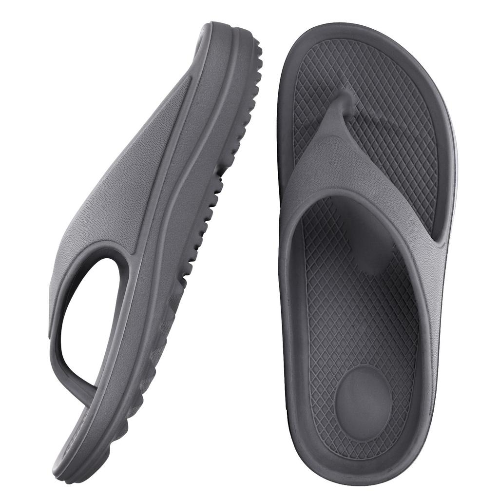 Smile Pop Men's Flip-flops Summer Sandals for Men Soft EVA Summer Casual Beach Shoes Arch Support Recovery Antiskid Flip Flops