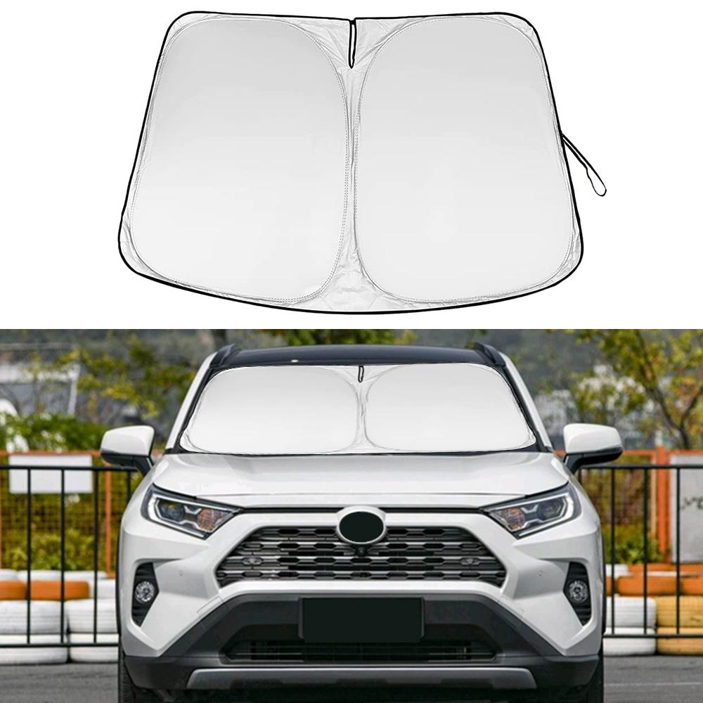 Car Front Window Sunshade Cover Parasol Auto Windshield Sun Visor Sunscreen For Toyota RAV4 2019 2020 2021 2022 Tesla Model 3