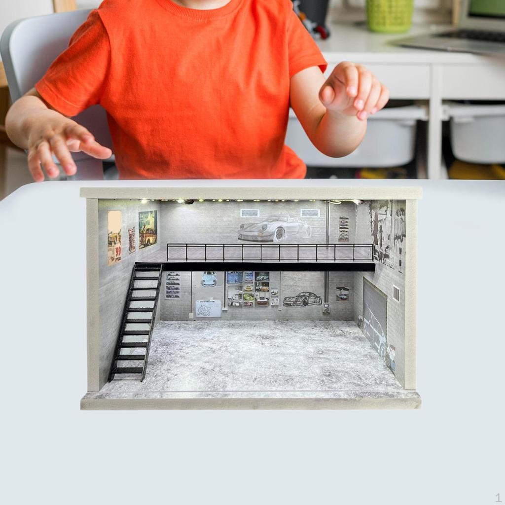 1/64 1/36 1/32 масштаб автомобильный дисплей акриловое парковочное место со светодиодной подсветкой для коллекционеров