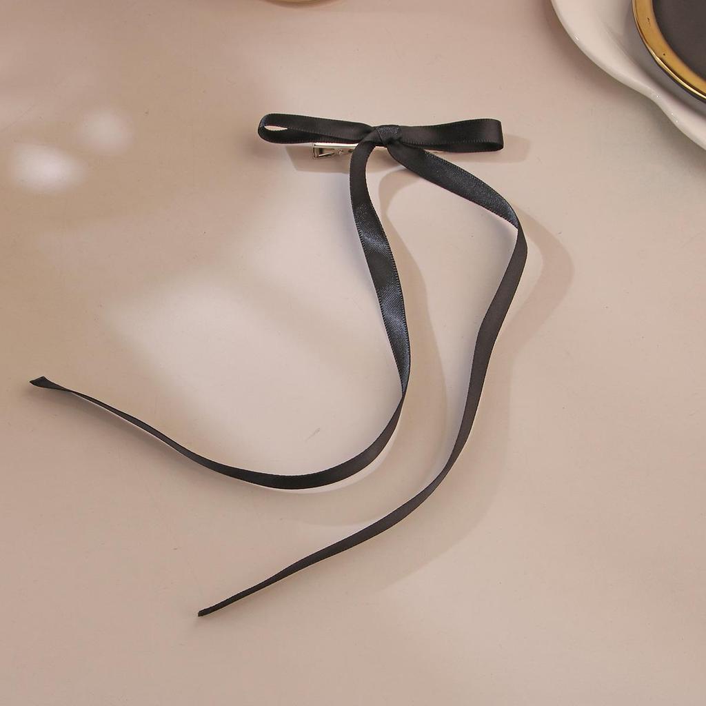 Заколка-уточка с бантом в балетном стиле 4 см: Дофаминовый Сладкий Плетеный Аксессуар для Волос