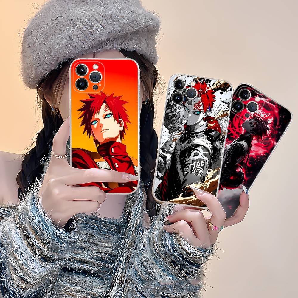 Anime Cartoon G-Gaara Phone Case For IPhone 17 16 15 Plus 14 13 Mini 12 11 Pro Max Soft Shell Cover