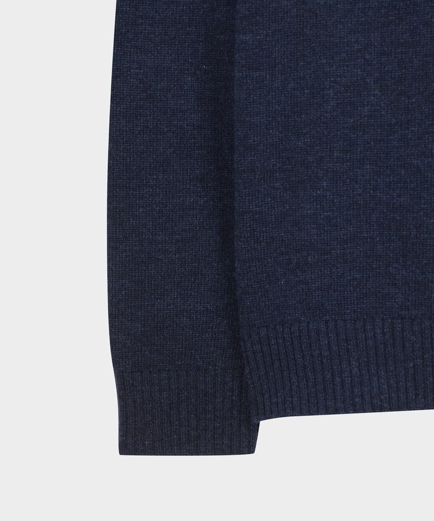 BROOKS BROTHERS Wool Solid Pullover (Navy) (Bbwrmof413)