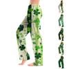 Women's Fashion Loose Casual St. Patrick's Day Printed Casual Pants