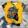 Women's TShirt African Black Girl 3D Print Animal Streetwear Y2k Tops Short Sleeve Summer O-neck Fashion Street Harajuku Ladies