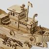 Деревянный 3D-пазл-конструктор лодки для рыбалки Tsukurundesu TG308 с японскими инструкциями