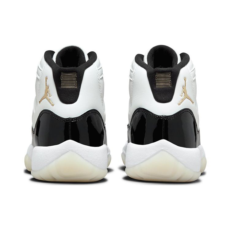 Детские кроссовки Air Jordan 11 Retro GS Gratitude / Defining Moments Белый Черный Металлик-Золотой 378038-170