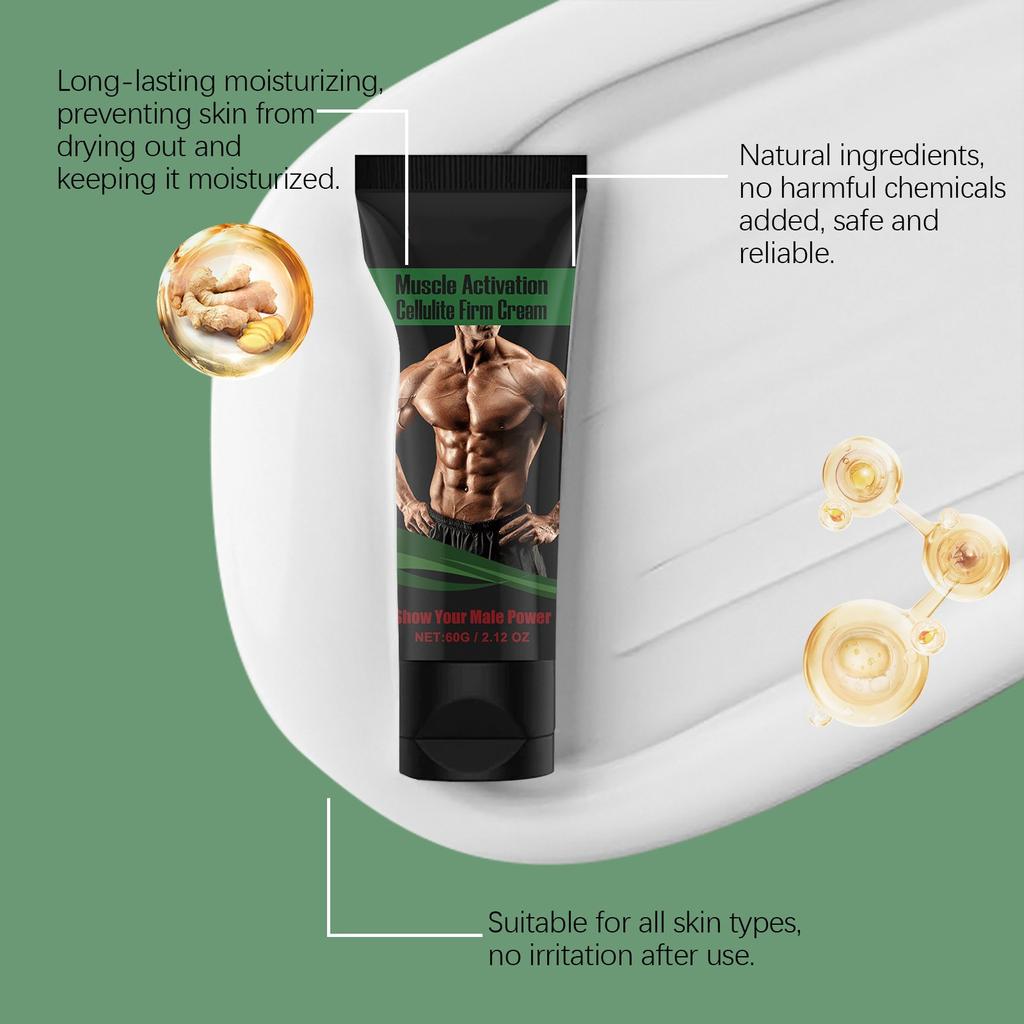 Крем для ухода за мышцами, линии для мужских фитнес-упражнений, подтяжка мышц, моделирующий массажный уход за телом