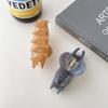 Stylish Hollow Design Acrylic Hair Claw Clip In Soft Earthy Yellow Ideal For Everyday Fashion