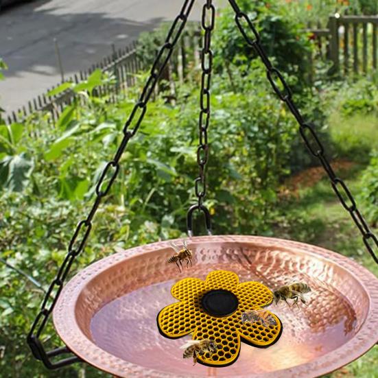 Плавающая станция для поения пчел, уличная ванна для пчел, поилка для бабочек, поилка для насекомых в форме цветка для сада, ванна для кормления пчел и птиц