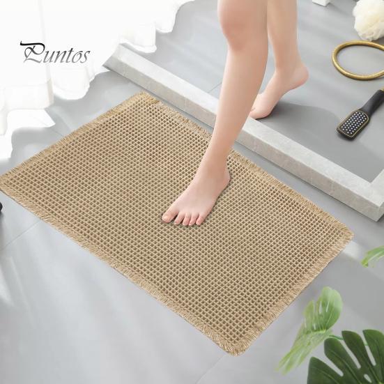 Коврик для пола Быстро впитывающий Утолщенный Быстросохнущий 3D Текстура Нескользящий Нижний Грязеулавливающий Коврик Многоцелевой Коврик для Ванной Душевой Раковины Кухни
