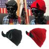 Beanie Hat for Teens Adult Evil Horns Soft Beanie Cap Costume Hat Autumn Winter Warm Hat Funny Party Headwear