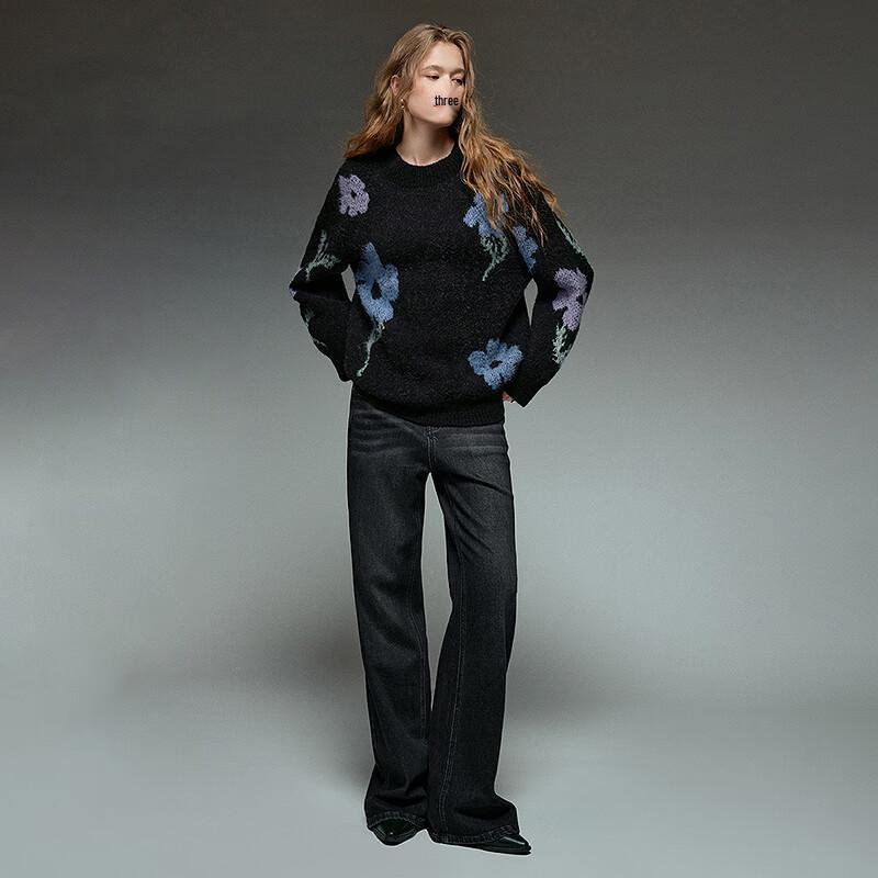 Плюшевый жаккардовый трикотажный свитер Chuyu Liberté для женщин