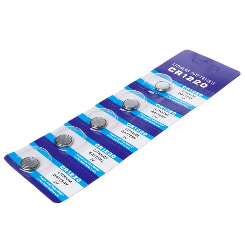 Батарейки CR1220 Плоские батарейки для автомобильных ключей Надежное и эффективное решение для электропитания, подходящее для малой электроники