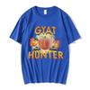 Gyat Hunter Funny Meme T-Shirt Women Fashion Vintage Short Sleeve T-shirts 100% Cotton Casual Loose Oversized T Shirt Streetwear