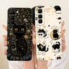 For Infinix Hot 70 X6895 Cute Cat Flower Cartoon Phone Case For Infinix Hot70 Soft Silicone Covers Bumpers