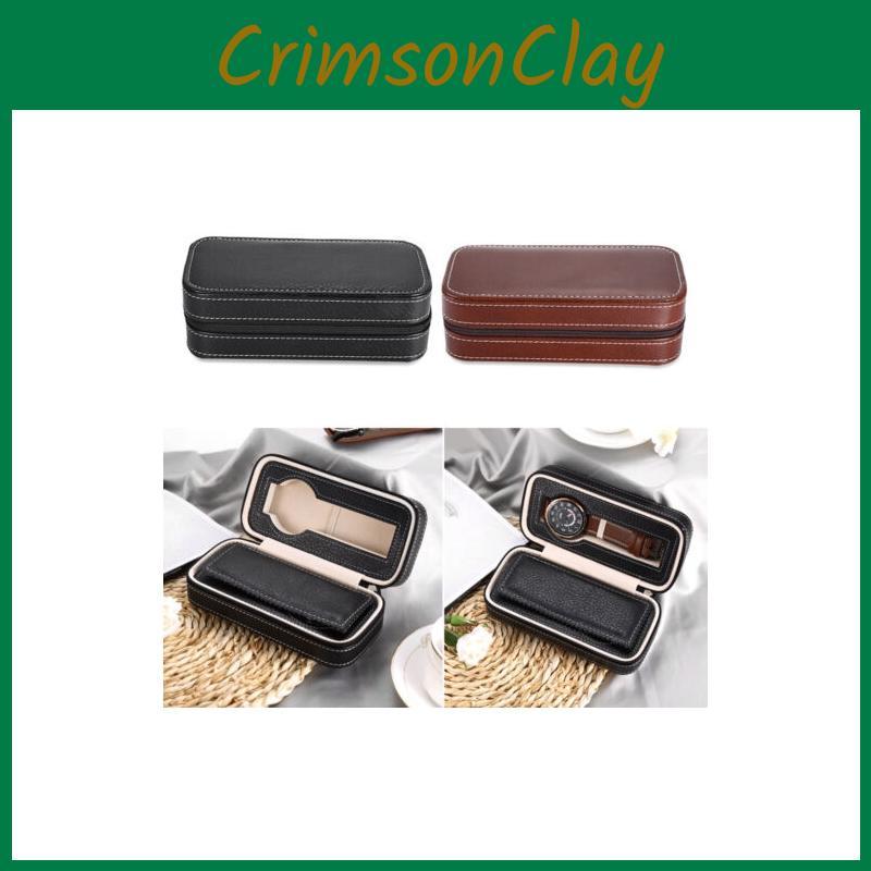 Slot Travel 48 Watch Box Superior Pu Leather Storage Case Display Hot Organizer