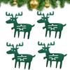 4Pcs Christmas Tree Christmas Cutlery Holder Christmas Decoration Tableware Storage Rack
